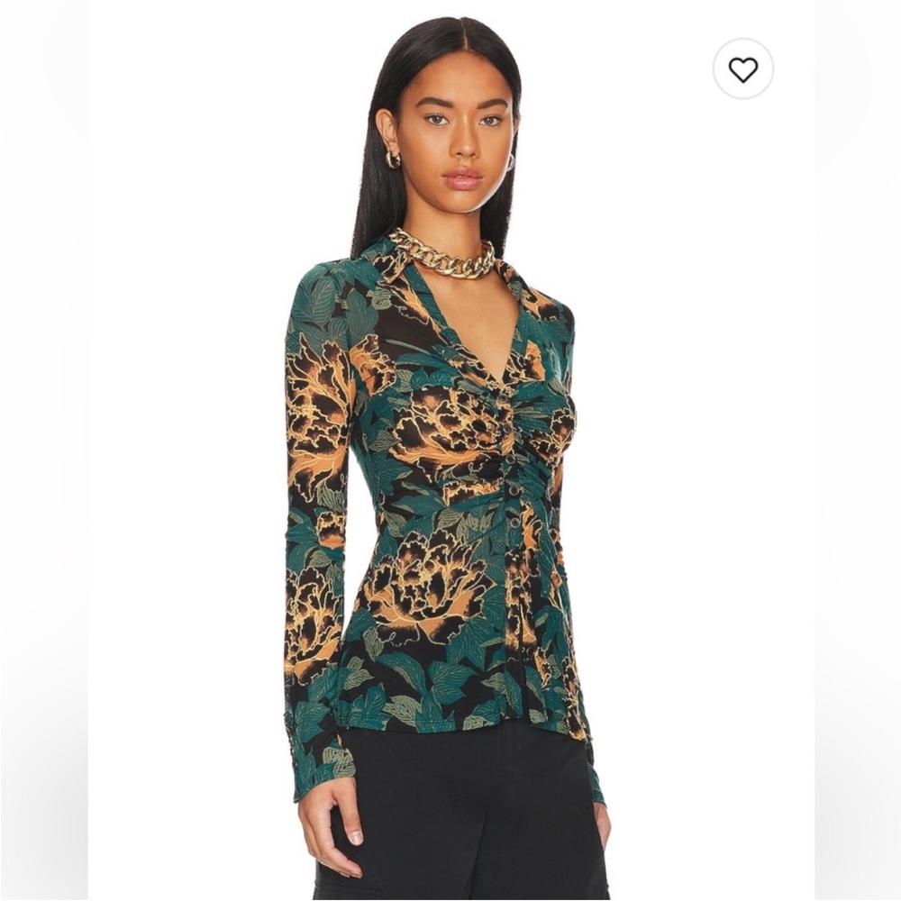 Lucky Shirtee Black Bloom Shirt Free People